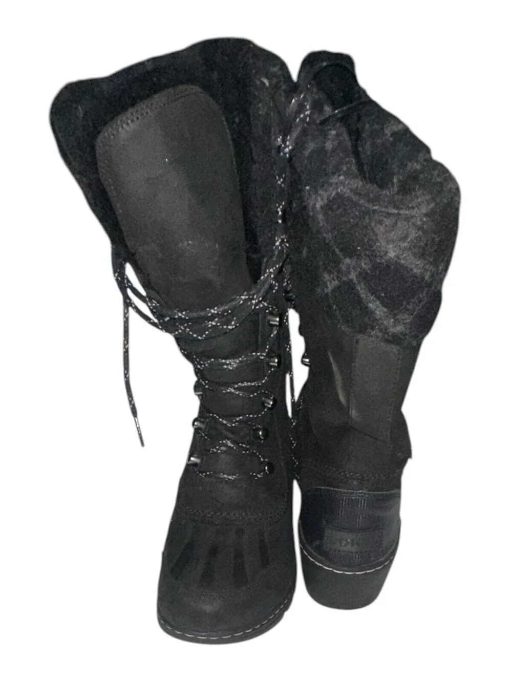Sorel Women Whistler Tall Boot Black Stone Waterproof NL2984 010 - size 7.5